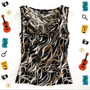 90’s Byline festive retro print top, juniors